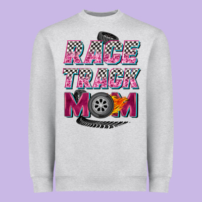 Race Track Mom Heavyweight Sweatshirt Designed By Zillion Design Studio
