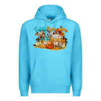 Ocean Blue Cutest Pumpkin In The Patch Premium Hoodie - LillyAllenDesigns