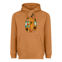 Meerkat Serape sunflower pumpkin Heavyweight Hoodie - NancyCooperArtShop