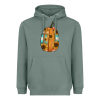 Sage Serape sunflower pumpkin Heavyweight Hoodie - NancyCooperArtShop
