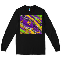 Black mardi gras fleur delis leopard and cowhide Long Sleeve Tee - AdoDesignShop