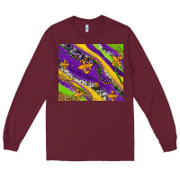 Burgundy mardi gras fleur delis leopard and cowhide Long Sleeve Tee - AdoDesignShop