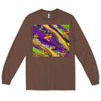 Chestnut mardi gras fleur delis leopard and cowhide Long Sleeve Tee - AdoDesignShop