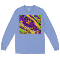 Colony Blue mardi gras fleur delis leopard and cowhide Long Sleeve Tee - AdoDesignShop