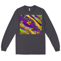 Smoke mardi gras fleur delis leopard and cowhide Long Sleeve Tee - AdoDesignShop