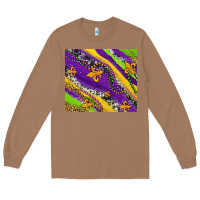 Toasted Coconut mardi gras fleur delis leopard and cowhide Long Sleeve Tee - AdoDesignShop