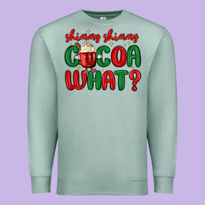 Shimmy Shimmy Cocoa What Premium Sweatshirt Designed By Maliassmallbusiness