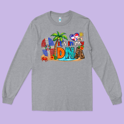 It's In My Dna Long Sleeve Tee Designed By Adodesignshop