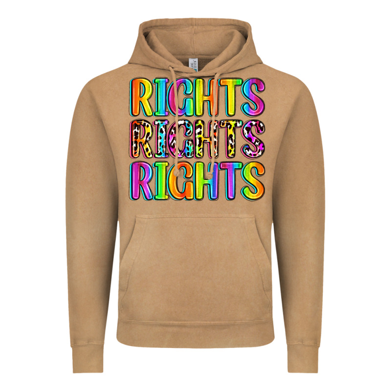 Rights Rights Rights (pride) Vintage Hoodie by Zillion Design Studio | Teevron