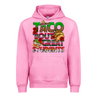 Fuchsia Pink Taco 'Bout Great Students Urban Hoodie - texasbilliewilder