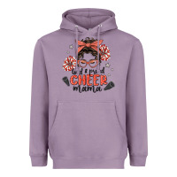 Lavender loud&proud mama messy bun Heavyweight Hoodie - MaliasSmallBusiness