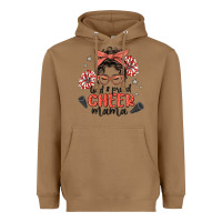 Toasted Coconut loud&proud mama messy bun Heavyweight Hoodie - MaliasSmallBusiness