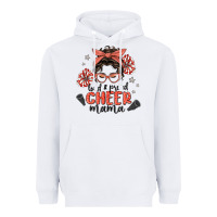 White loud&proud mama messy bun Heavyweight Hoodie - MaliasSmallBusiness