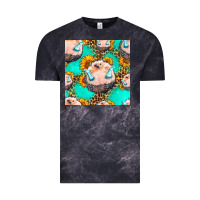 Cloud Black hedgehog western seamless pattern Vintage Tee - HRA Design Shop