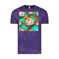 Cloud Purple hedgehog western seamless pattern Vintage Tee - HRA Design Shop