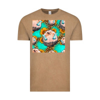 Vintage Coffee hedgehog western seamless pattern Vintage Tee - HRA Design Shop