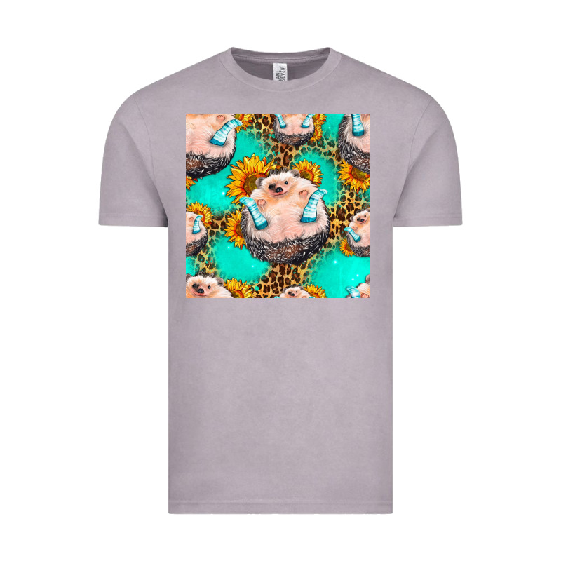 Hedgehog Western Seamless Pattern Vintage Tee by HRA Design Shop | Teevron