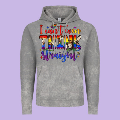 I Can't Even Think Straight Vintage Hoodie Designed By Jahusdesignshop