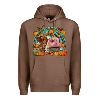 Chestnut Fall Cow Rainbow Premium Hoodie - LillyAllenDesigns