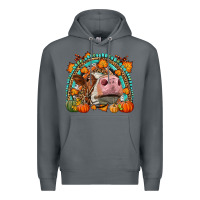 Rock Fall Cow Rainbow Premium Hoodie - LillyAllenDesigns