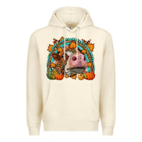 Sandshell Fall Cow Rainbow Premium Hoodie - LillyAllenDesigns