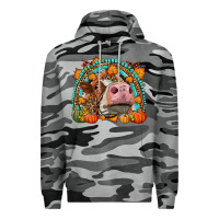Slate Camo Fall Cow Rainbow Premium Hoodie - LillyAllenDesigns
