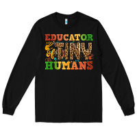 Black educator of tiny humans Long Sleeve Tee - BundleAndBundleShop