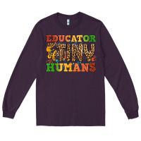 Plum educator of tiny humans Long Sleeve Tee - BundleAndBundleShop