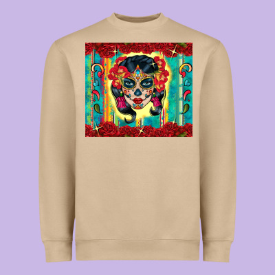 Sugar Skull Tumbler 3 Heavyweight Sweatshirt Designed By Cts Tumbler Store