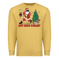 Antique Gold out here ballin' Premium Sweatshirt - MaliasSmallBusiness