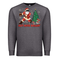 Charcoal Heather out here ballin' Premium Sweatshirt - MaliasSmallBusiness