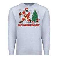 Heather Grey out here ballin' Premium Sweatshirt - MaliasSmallBusiness