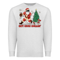 Oatmeal Heather out here ballin' Premium Sweatshirt - MaliasSmallBusiness