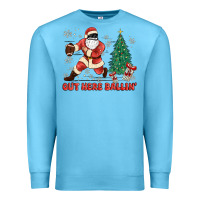 Ocean Blue out here ballin' Premium Sweatshirt - MaliasSmallBusiness