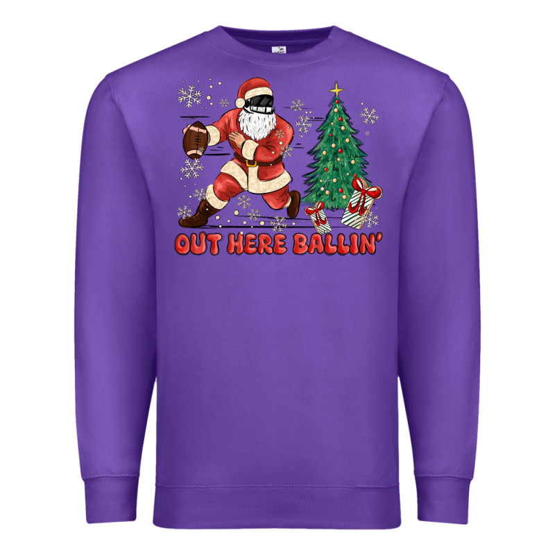 Out Here Ballin' Premium Sweatshirt by MaliasSmallBusiness | Teevron