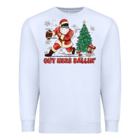 White out here ballin' Premium Sweatshirt - MaliasSmallBusiness