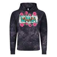 Cloud Black mama leopard with turquoise background Vintage Hoodie - texasbilliewilder