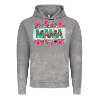 Cloud Rock mama leopard with turquoise background Vintage Hoodie - texasbilliewilder