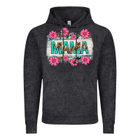 Vintage Arctic mama leopard with turquoise background Vintage Hoodie - texasbilliewilder