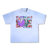 Grape Ice let all that you do be done in love Urban Heavy Tee - RacoonDesign