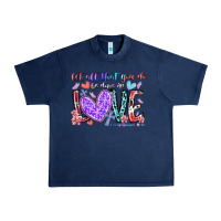 Navy let all that you do be done in love Urban Heavy Tee - RacoonDesign