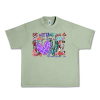 Oil Green let all that you do be done in love Urban Heavy Tee - RacoonDesign