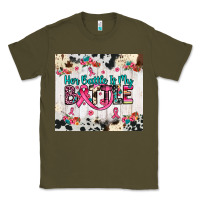 Army Green her battle is my battle Classic Tee - JahusDesignShop
