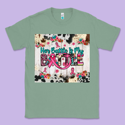Her Battle Is My Battle Classic Tee Designed By Jahusdesignshop