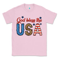 Bubblegum Pink god bless the usa Classic Tee - BundleAndBundleShop