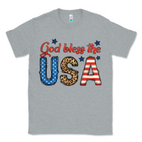 Heather Grey god bless the usa Classic Tee - BundleAndBundleShop