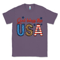 Lavender god bless the usa Classic Tee - BundleAndBundleShop
