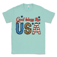 Seafoam god bless the usa Classic Tee - BundleAndBundleShop