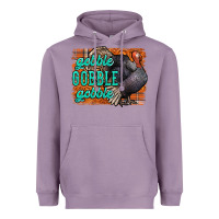 Lavender Thanksgiving Turkey Gobble Gobble Heavyweight Hoodie - NancyCooperArtShop
