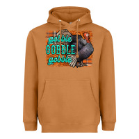 Meerkat Thanksgiving Turkey Gobble Gobble Heavyweight Hoodie - NancyCooperArtShop